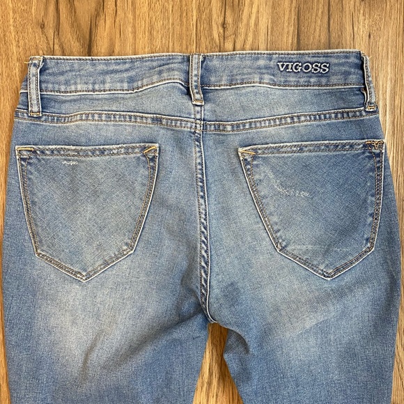 Vigoss Thompson Tomboy Mid Rise Distressed Jean size 27 - Picture 6 of 10